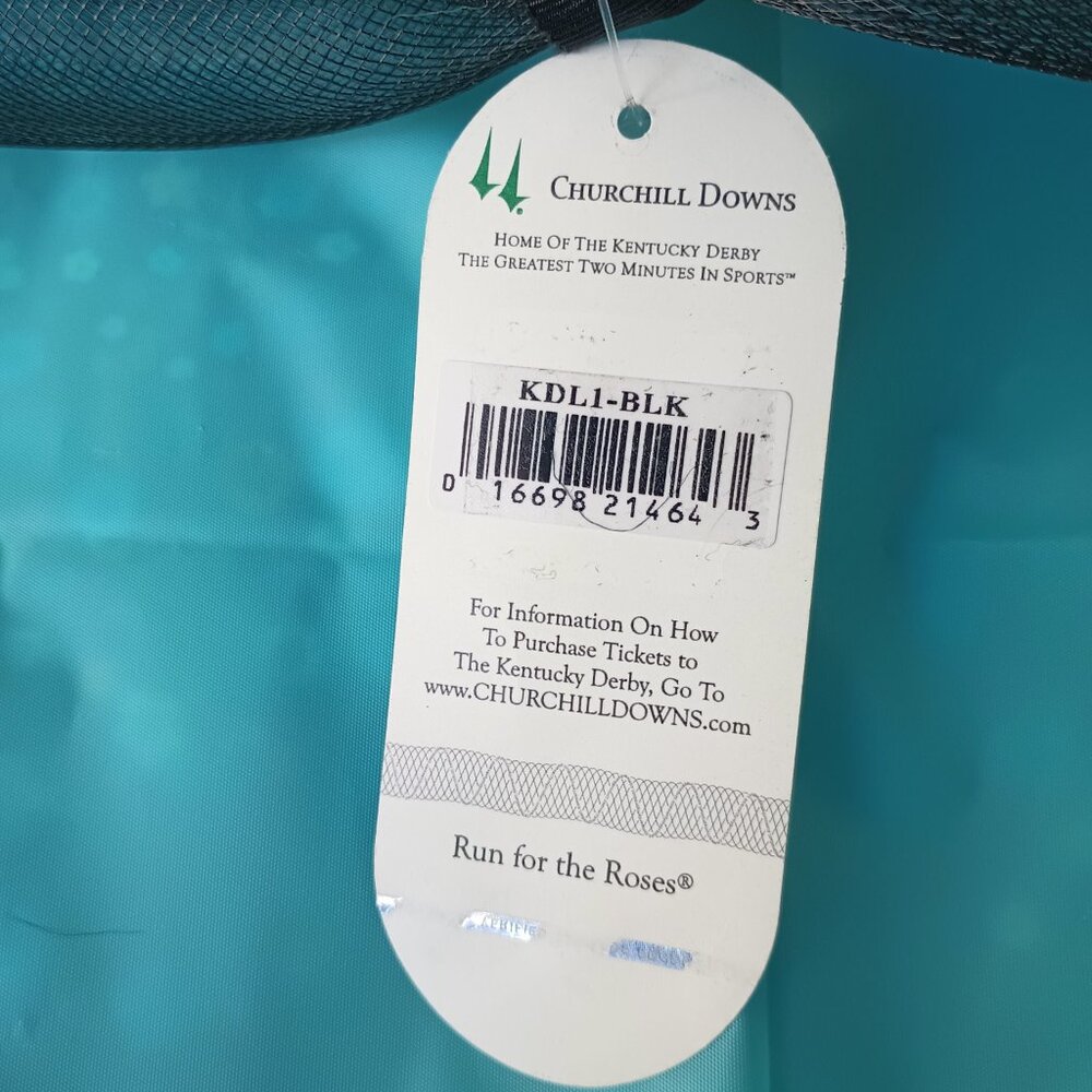 NWT Kentucky Derby Scala Big Brim Multi Colored Feather Sinemay Mesh Hat - Picture 9 of 11